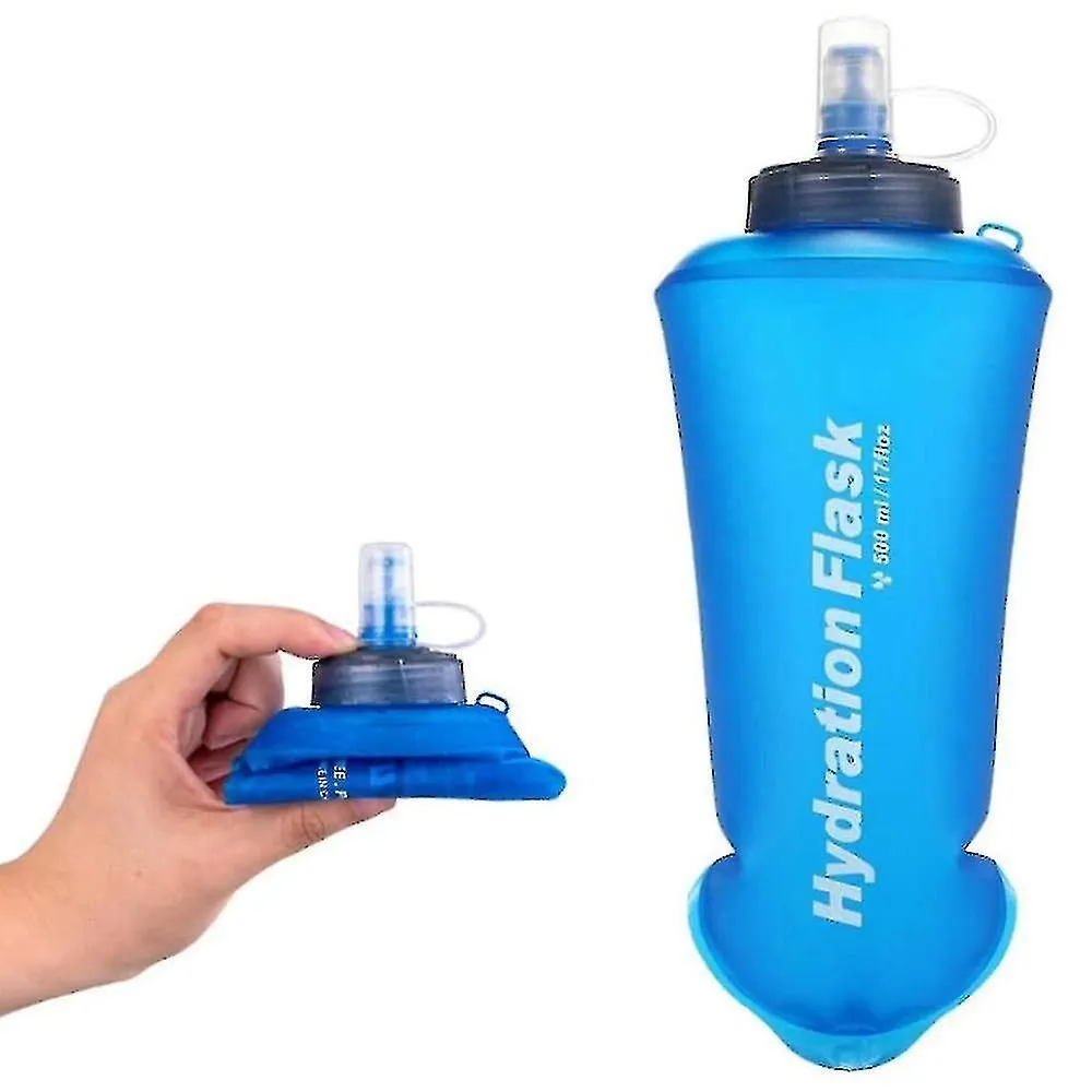 1 Packs Soft Hydration Flask,collapsible Water Bottles For Running Hiking Cyclin