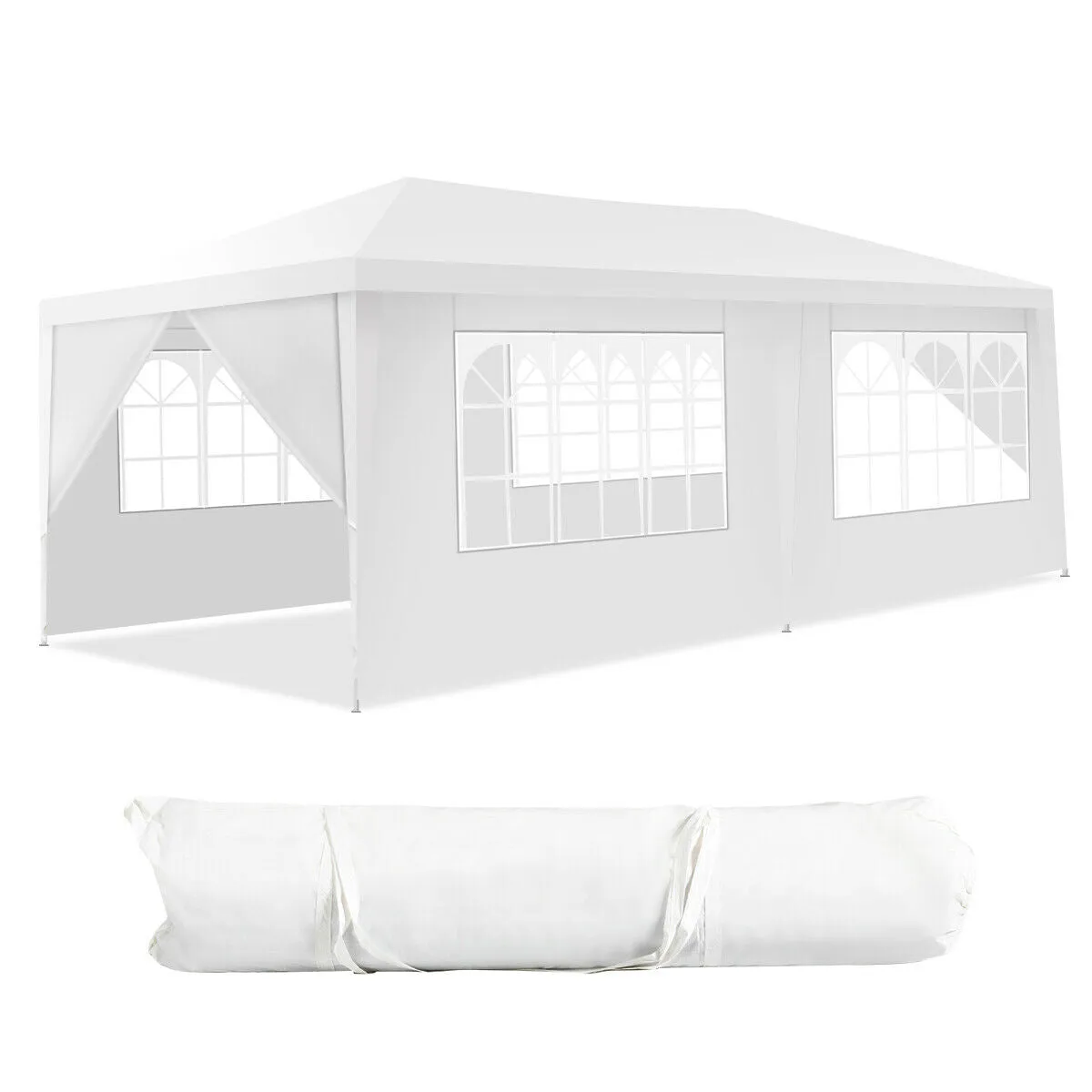 10' x 20' 6 Sidewalls Canopy Tent with Carry Bag