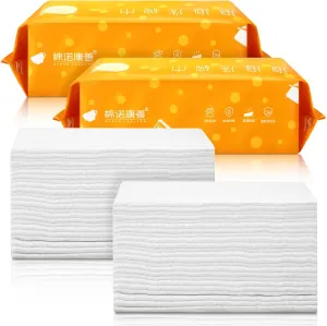100 Pcs 8 x 8 Inch Travel Size Cleaning Supplies Disposable Sheets for Travel Travel Cleaning Supplies Travel Dish Soap for Road Trips Camping