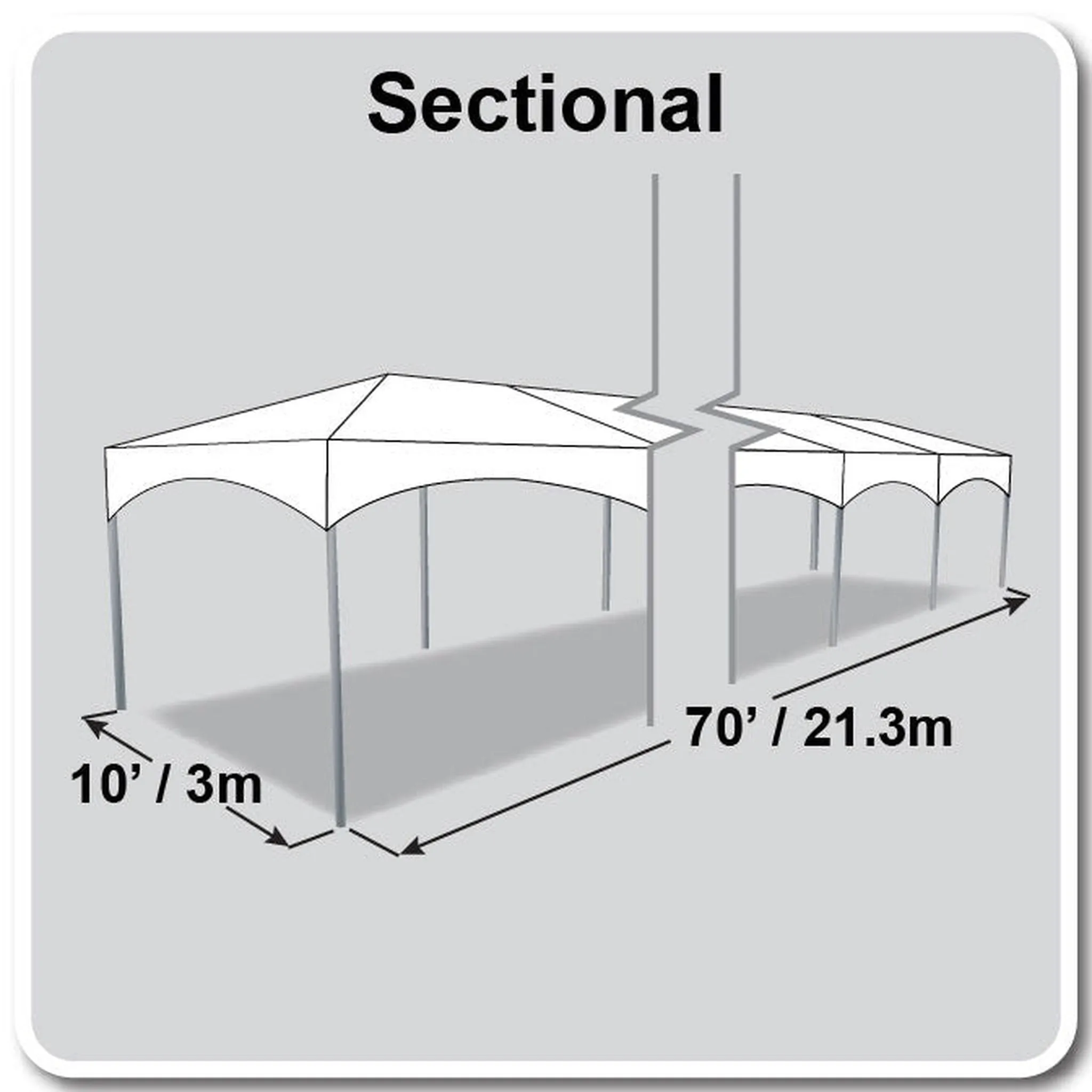 10x70 Master Series Frame Tent