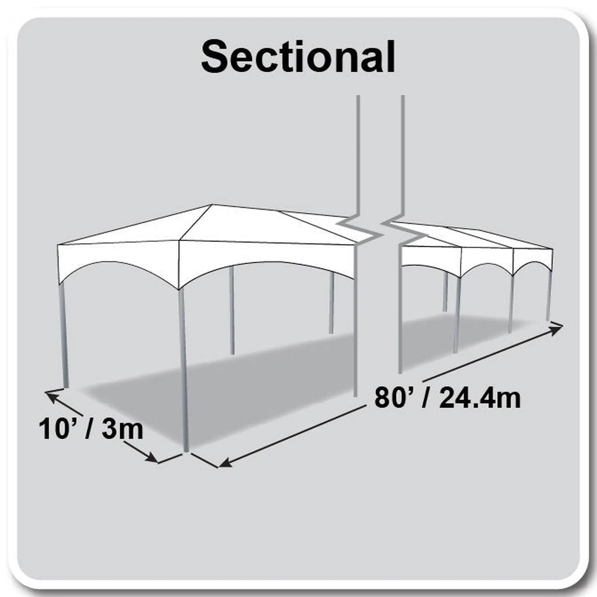 10x80 Master Series Frame Tent