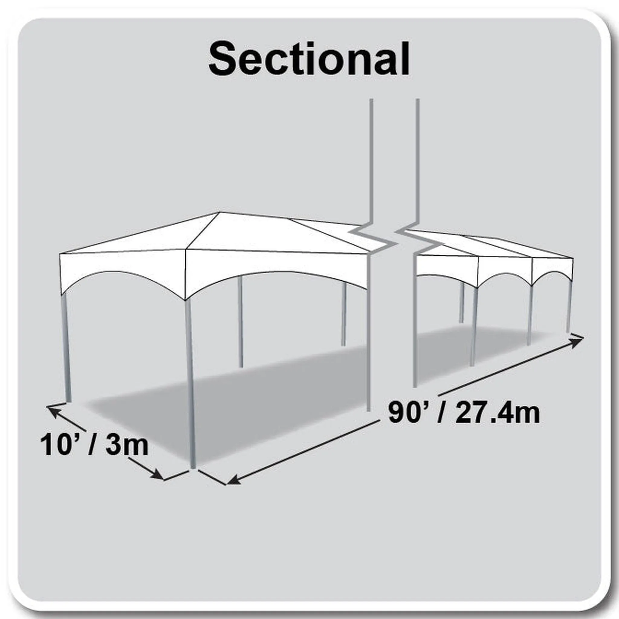 10x90 Master Series Frame Tent