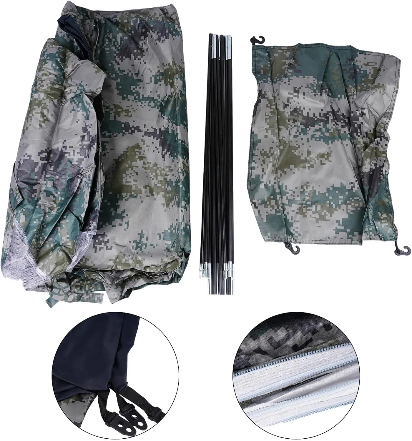 1/2 Person Lightweight Camping Tent, Outdoor Easy Set Up Travel Tent,Portable Backpacking Ultralight Waterproof Windproof Anti-UV Sun Shelter Tent(1 person Digital camouflage)