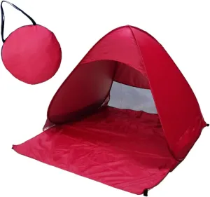 2-3 Persons Beach Tent Outdoor Automatic Quick Open Camping Tent Outdoor Quick Setup Tent with Carring Bag Easy to Use
