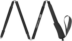 2 Pack Lightweight Trekking Poles- Collapsible Carbon Fiber Hiking Poles/Folding Strong Walking Sticks - Professional Durable Walking Poles for Men, Women/Black (B)