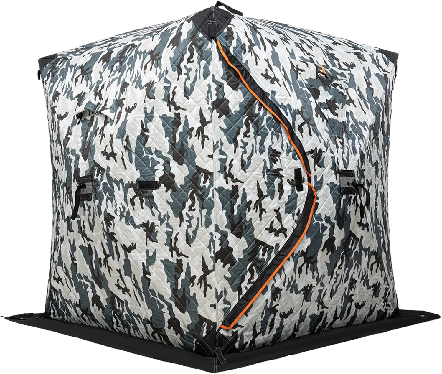 2 Person Insulated Ice Fishing Shelter Ice Fishing Shelter Windproof Ice Tent Portable Ice Shelter Ice Shanty Camping Gear Rapid Tent Frame for Outdoor Camping,Easy Setup