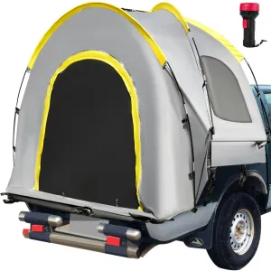 2 Truck VEVOR Windows, 5-5.2' Diverse categories Waterproof Full-Size Tents Superior-grade Color Tent, Grey Truck Bed Pickup Setup Tent, Fishing, Truck Hiking, To Tent Camper, Camping, Truck For Easy Mesh