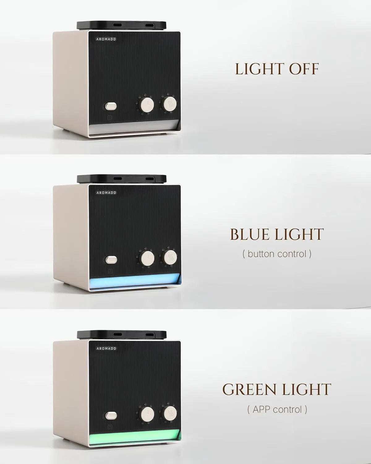2000 Sq Ft Dual Nozzle Smart Waterless Diffuser, 2×200ml Scent Air Machine for Home Hotel Collection Diffuser Cold Air Technology Waterless Essential Oil Diffuser for Large Room (Gold Titanium)