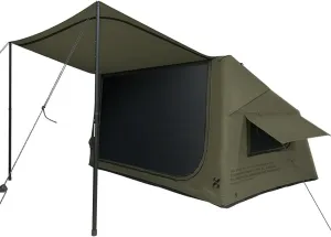 2025 Upgraded Canvas Inflatable Camping Tent with Pump, Easy Setup Blow Up Air Tent for Camping,No Assembly Needed Air Tent with Mesh Skylight Windows&Doors