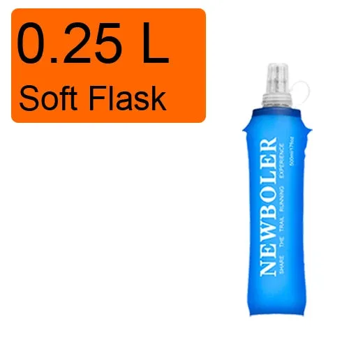 250ml 500ml Water Bottle TPU Folding Soft Flask Sport Water Bottle Water Bag Collapsible Water Bottle Running Camping Hiking