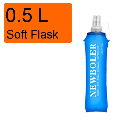 250ml 500ml Water Bottle TPU Folding Soft Flask Sport Water Bottle Water Bag Collapsible Water Bottle Running Camping Hiking