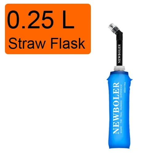 250ml 500ml Water Bottle TPU Folding Soft Flask Sport Water Bottle Water Bag Collapsible Water Bottle Running Camping Hiking