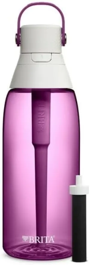 36oz Orchid Premium Leak Proof Filtered Water Bottle With Straw - The Filter Reduces Chlorine (taste And Odor) And More With Every Sip; Compatible With Water Bottle Replacement Filters