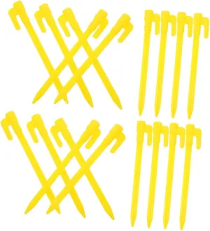 40pcs Camping Tent Ground Pegs Plastic Tarp Stakes Heavy Duty Outdoor Stakes for Tents Tarps Garden Netting Landscape