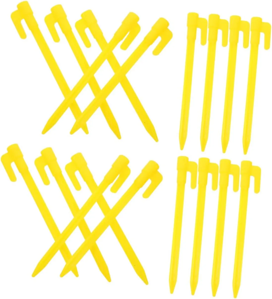 40pcs Camping Tent Ground Pegs Plastic Tarp Stakes Heavy Duty Outdoor Stakes for Tents Tarps Garden Netting Landscape