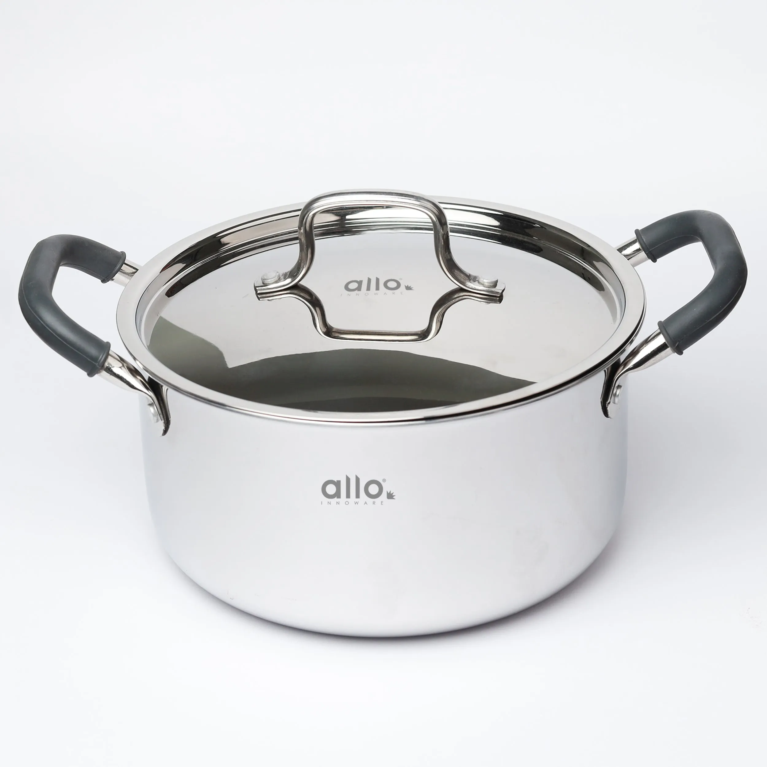 4.6L Allo CookSafe TriPly Saucepot | With Stainless Steel Lid | Induction Friendly | 22cm