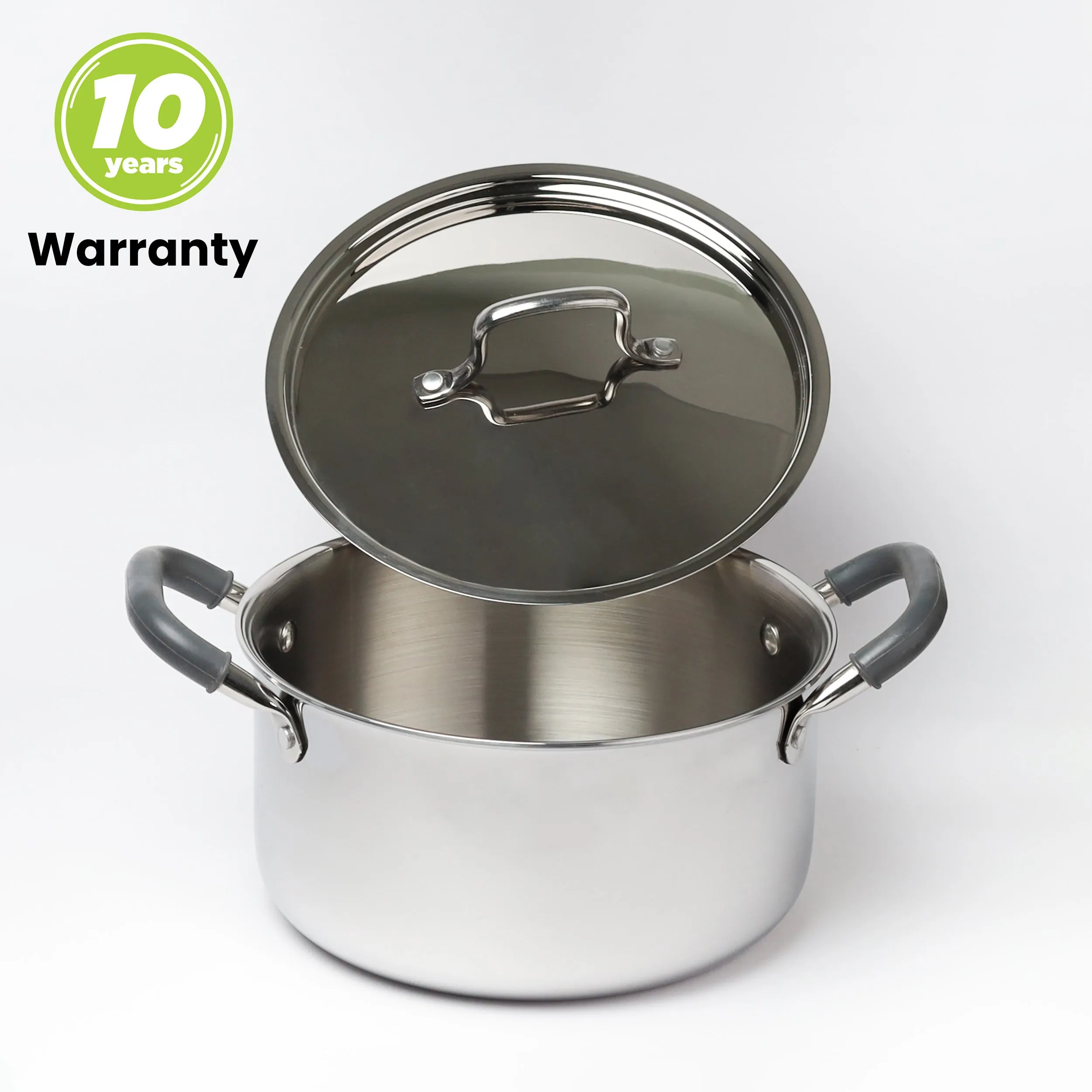 4.6L Allo CookSafe TriPly Saucepot | With Stainless Steel Lid | Induction Friendly | 22cm