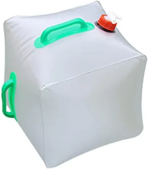 5 Gallon/20l Collapsible Water Container Portable Water Storage Bag Transparent for Camping Hiking Outdoor Activities