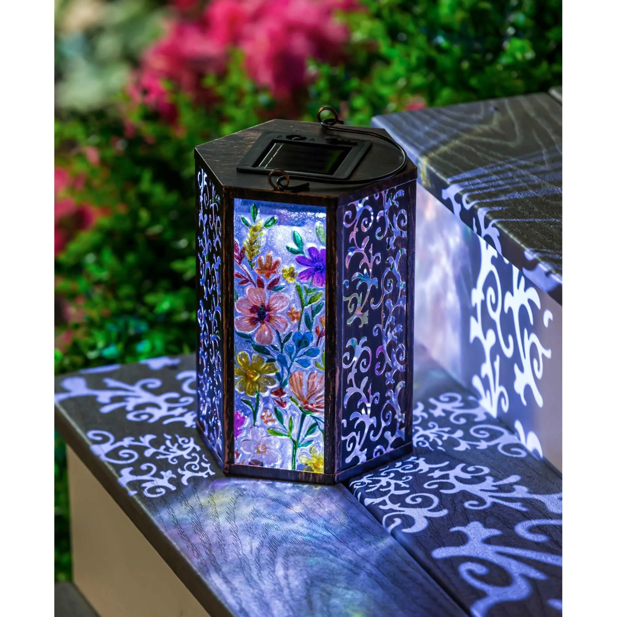 (55566) Wild Flowers Solar Lantern