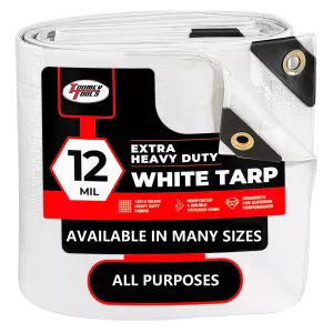 6 x 30 Heavy Duty Canopy Tarp - White