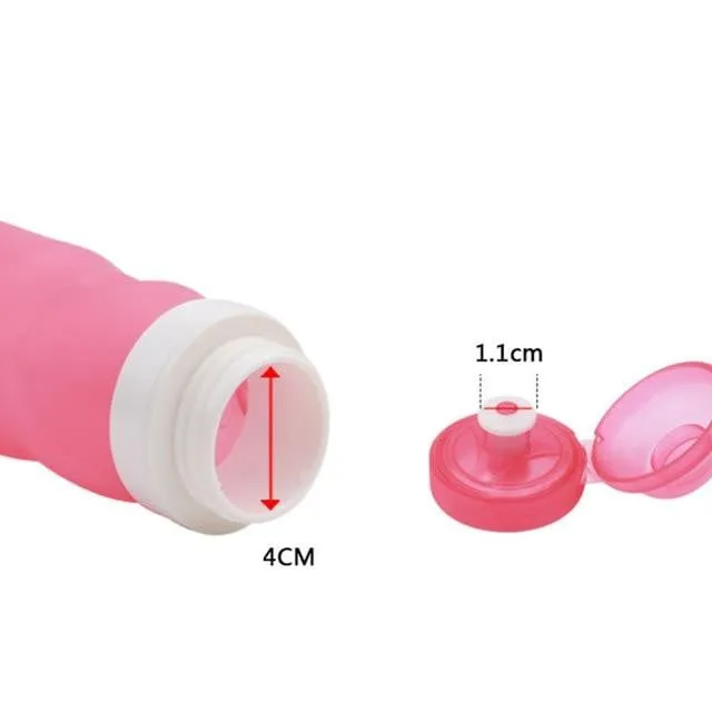 600ml Silicone Folding Water Bottle