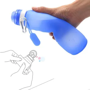600ml Silicone Folding Water Bottle