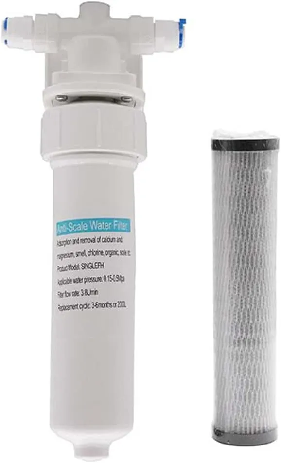 6" Touch-Flo Style Pure Water Dispenser Faucet with Under Sink in-Line Water Filter Unit, A203F-07, Satin Nickel