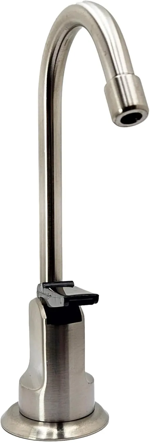 6" Touch-Flo Style Pure Water Dispenser Faucet with Under Sink in-Line Water Filter Unit, A203F-07, Satin Nickel