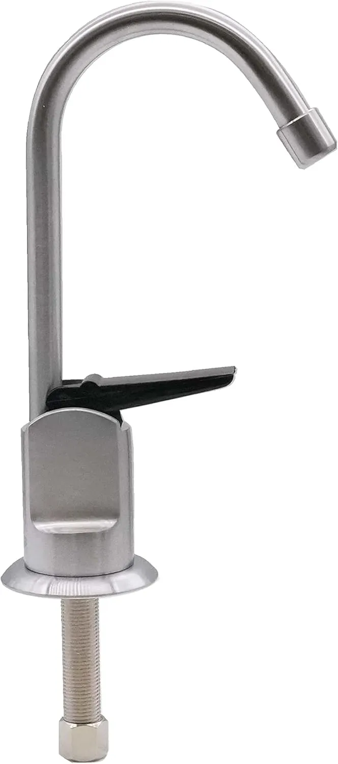 6" Touch-Flo Style Pure Water Dispenser Faucet with Under Sink in-Line Water Filter Unit, A203F-07, Satin Nickel