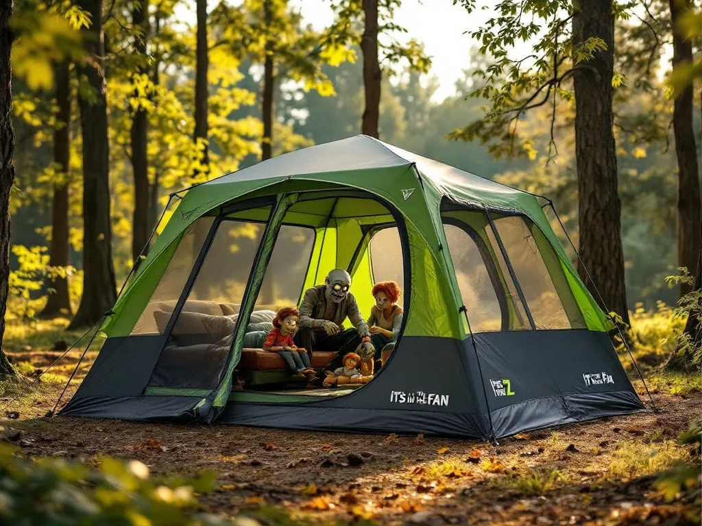 9-Person Instant Cabin Tent with Screen Room – Easy Setup, Perfect for Family Camping!