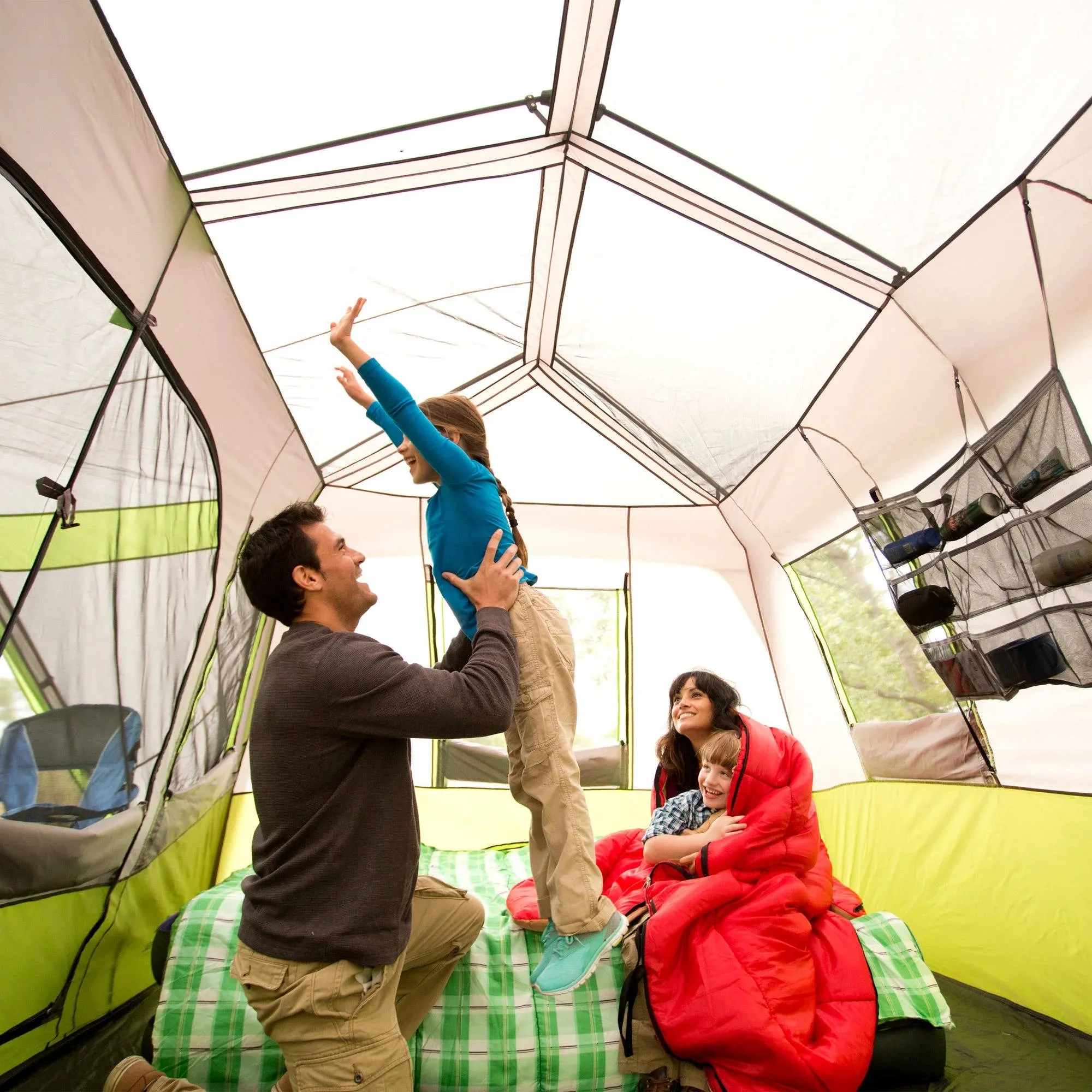 9-Person Instant Cabin Tent with Screen Room – Easy Setup, Perfect for Family Camping!
