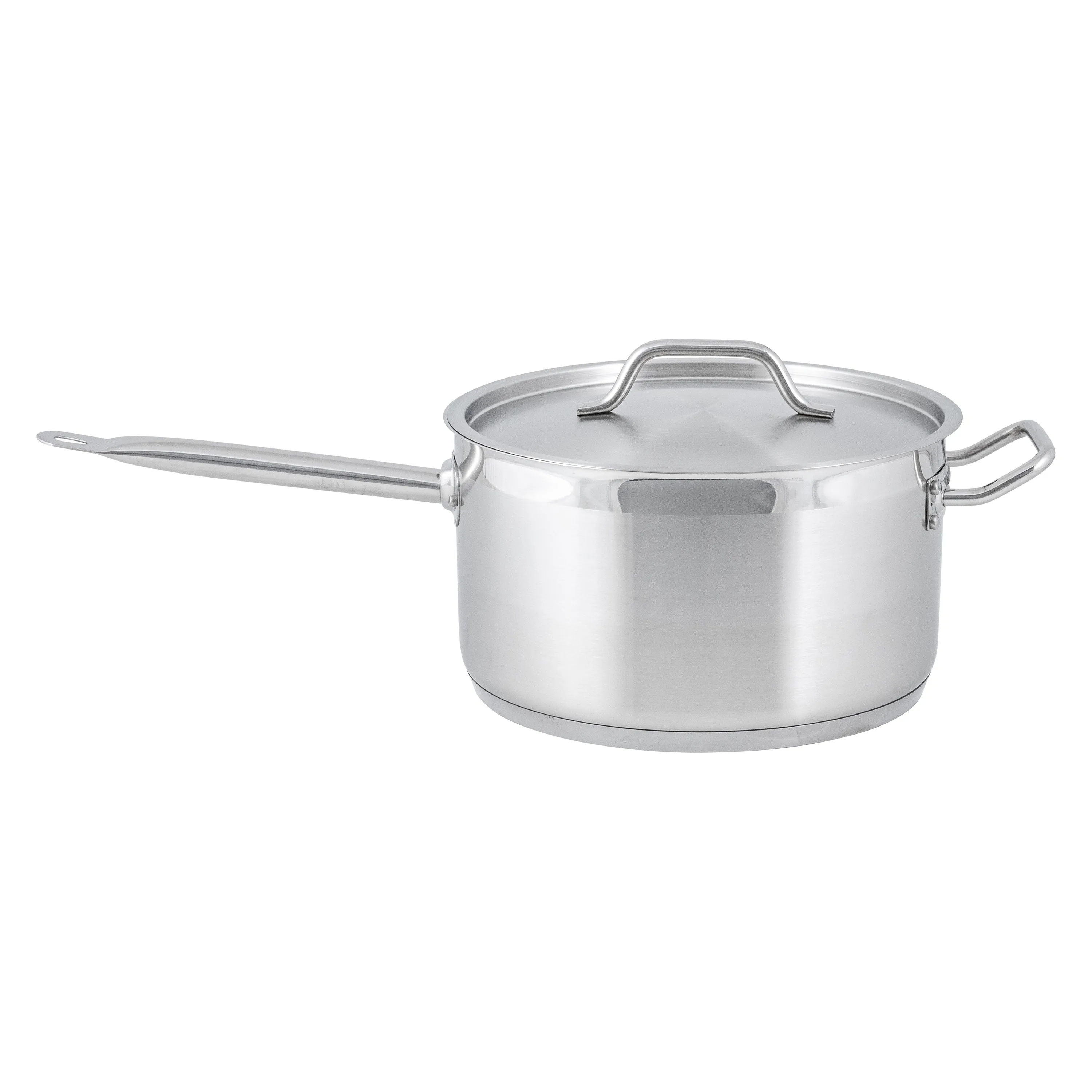 Adcraft SPS-10 Titan Induction Sauce Pan with Cover, in Stainless Steel