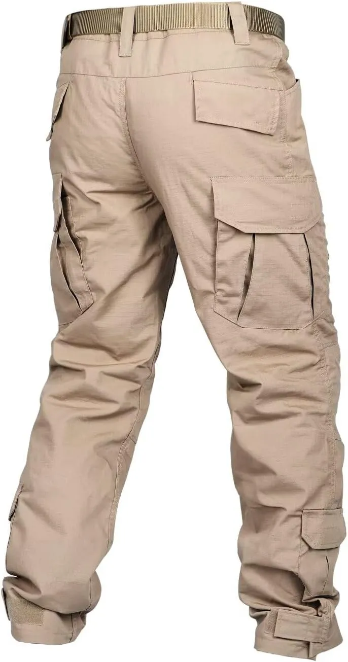 AKARMY Men's Hiking Pants, Camo Cargo Pants, Lightweight Work Pants Outdoor Travel Casual Pants with Multi-Pocket