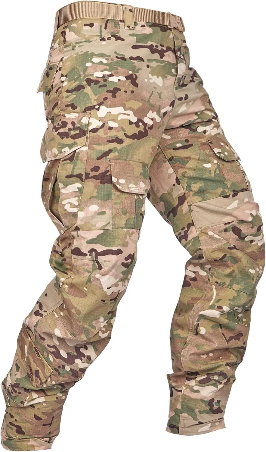 AKARMY Men's Hiking Pants, Camo Cargo Pants, Lightweight Work Pants Outdoor Travel Casual Pants with Multi-Pocket