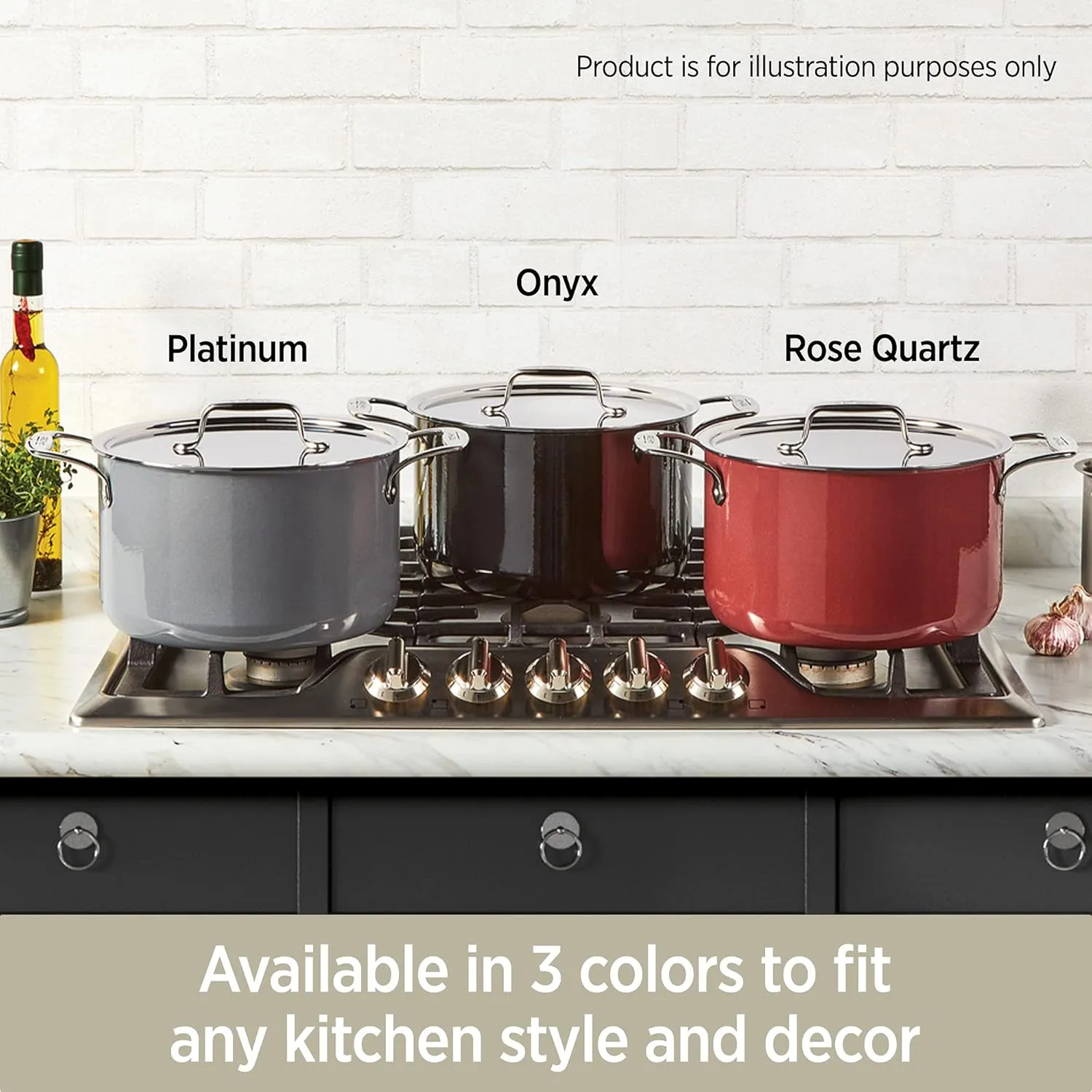 All-Clad FusionTec Ceramic Universal Pan 4.5 Quart Induction Oven Broiler Safe 500F Pots and Pans, Cookware Onyx