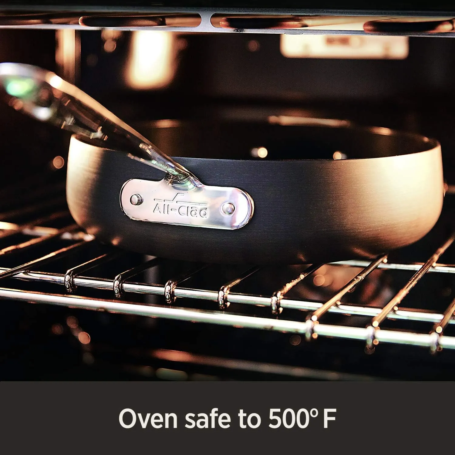 All-Clad HA1 Hard Anodized Nonstick Stockpot 8 Quart Induction Oven Broiler Safe 500F, Lid Safe 350F Pots and Pans, Cookware Black