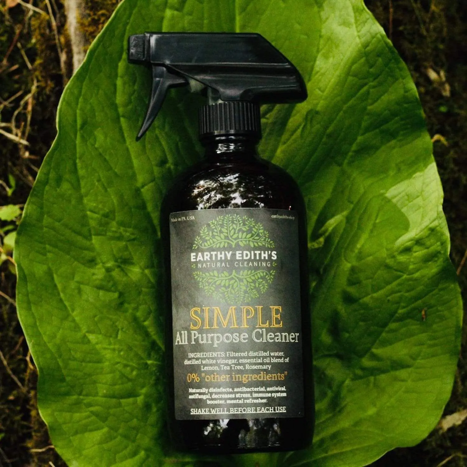 All-Purpose Cleaner Spray - All Natural Cleaner, Refillable Disinfectant, Vegan, Multipurpose