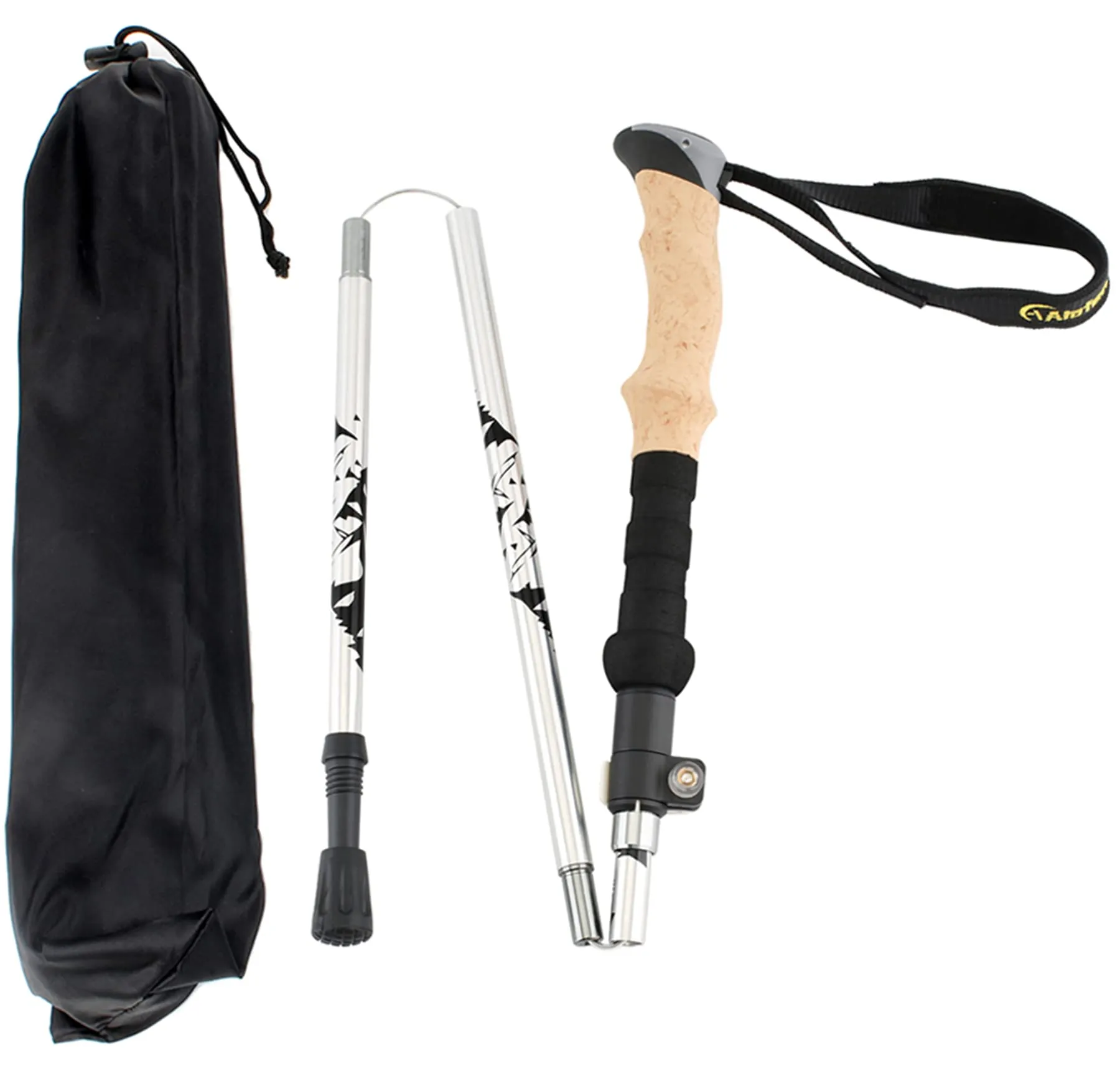 Aluminum Collapsible Ultralight Travel Trekking Hiking Pole for Men and Women