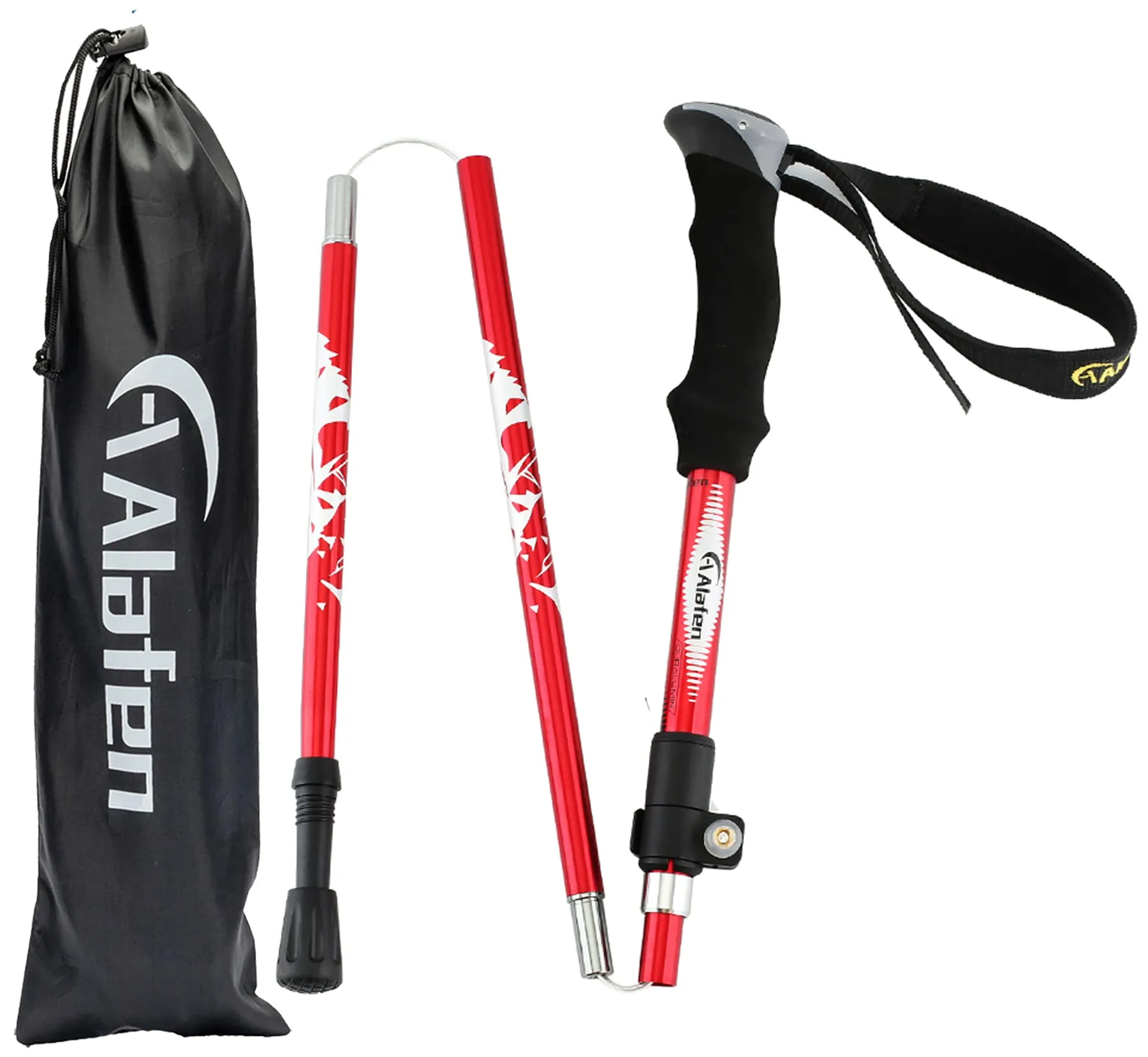 Aluminum Collapsible Ultralight Travel Trekking Hiking Pole for Men and Women