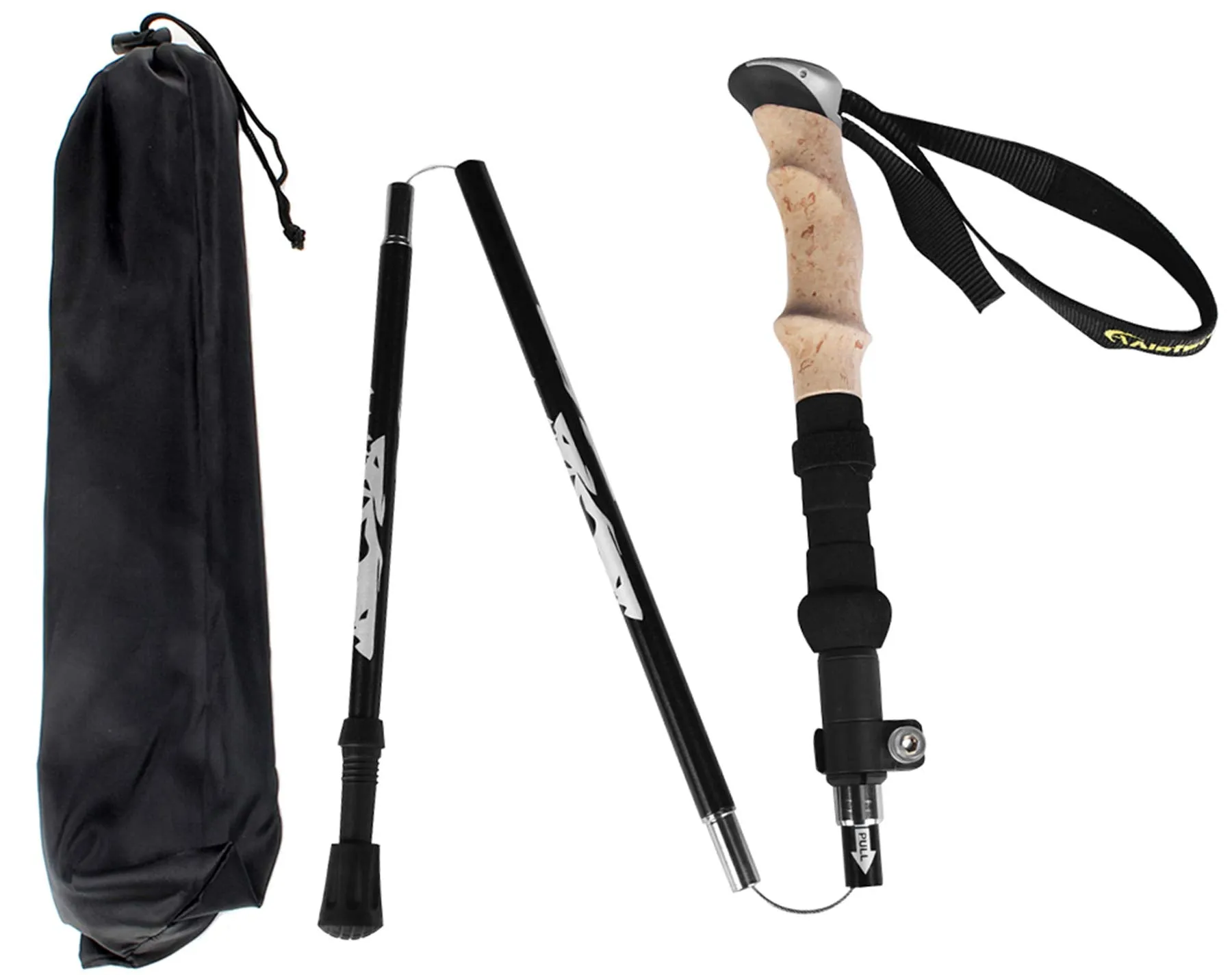 Aluminum Collapsible Ultralight Travel Trekking Hiking Pole for Men and Women