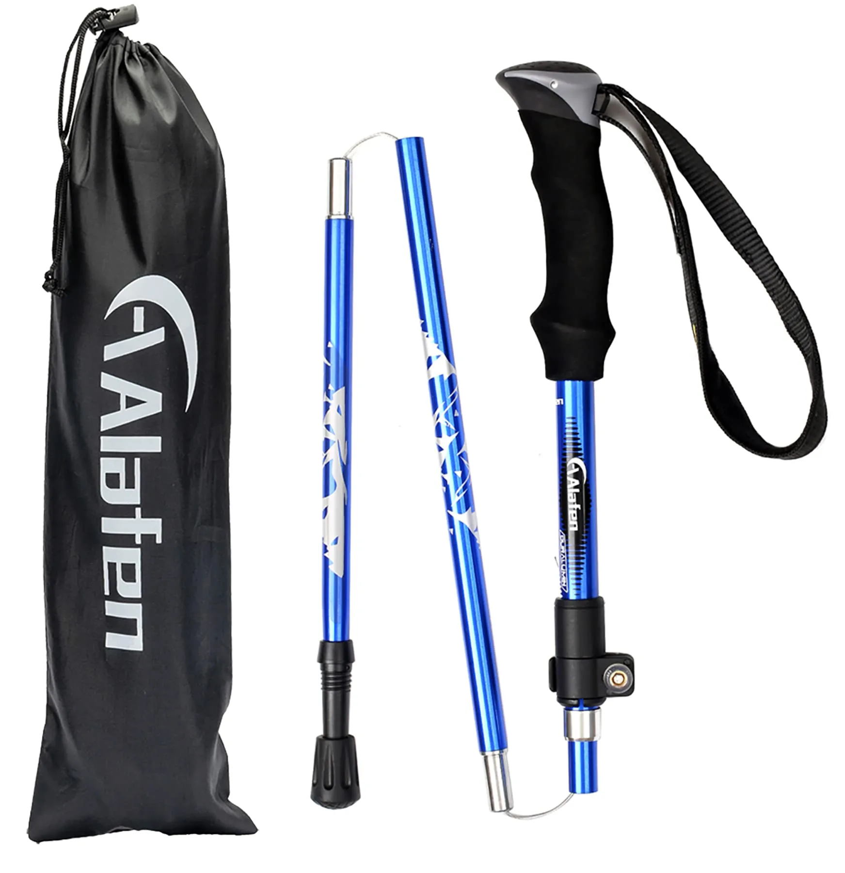 Aluminum Collapsible Ultralight Travel Trekking Hiking Pole for Men and Women