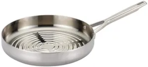 Anolon Tri-Ply Clad Stainless Steel 12-Inch Deep Round Grill Pan