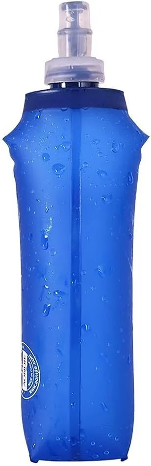 AONIJIE 2Pack of Soft Soft Folding Hydration Bottle Water Collapsible Flask BPA-Free Bottles (250ml/8.54oz)