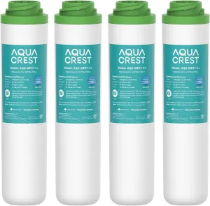 AQUA CREST FQK2J Under Sink Water Filter, Replacement for GE FQK2J, FQK1K, 1350 Gallons Dual Flow Drinking Water Replacement Filters (4 Count)