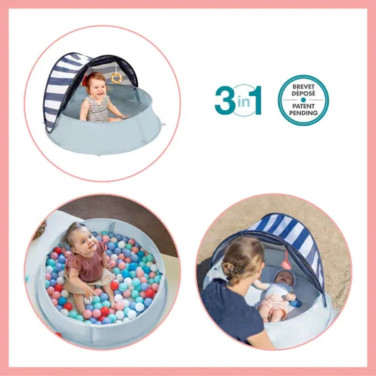 Babymoov Aquani anti UV tent and paddling pool mariniere 0 