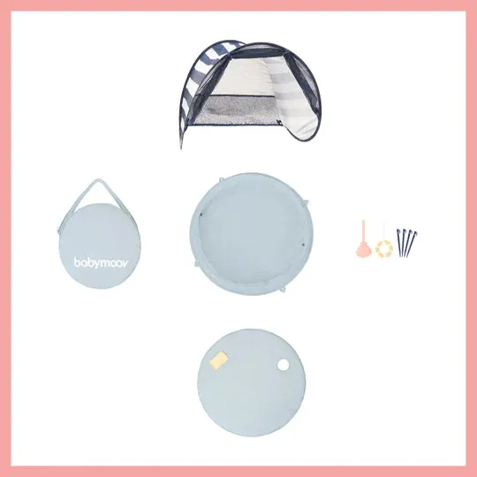 Babymoov Aquani anti UV tent and paddling pool mariniere 0 