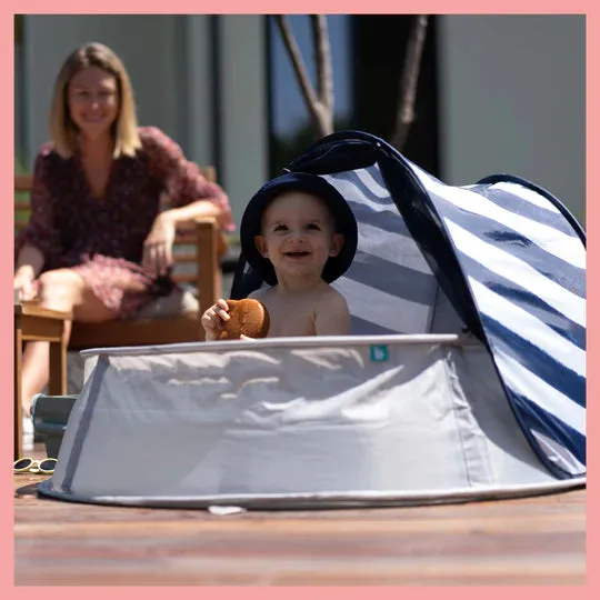 Babymoov Aquani anti UV tent and paddling pool mariniere 0 