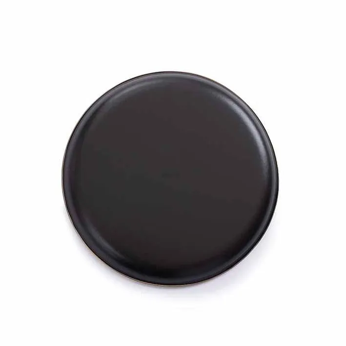 Barebones Enamel Deep Plate - Charcoal