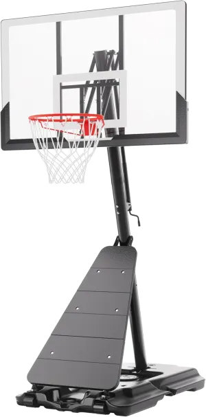 Basketball Hoop Outdoor System with 10ft Height Adjustable, 45/48in Steel Frame Backboard Basketball Goal Court System, Portable Hoop for Youth and Adults in Driveway Backyard Pool Play