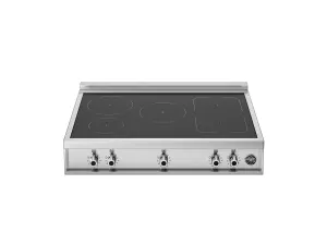 Bertazzoni PROF365IRTXT 36" 5 Induction Zones Rangetop Stainless Steel Stainless Steel
